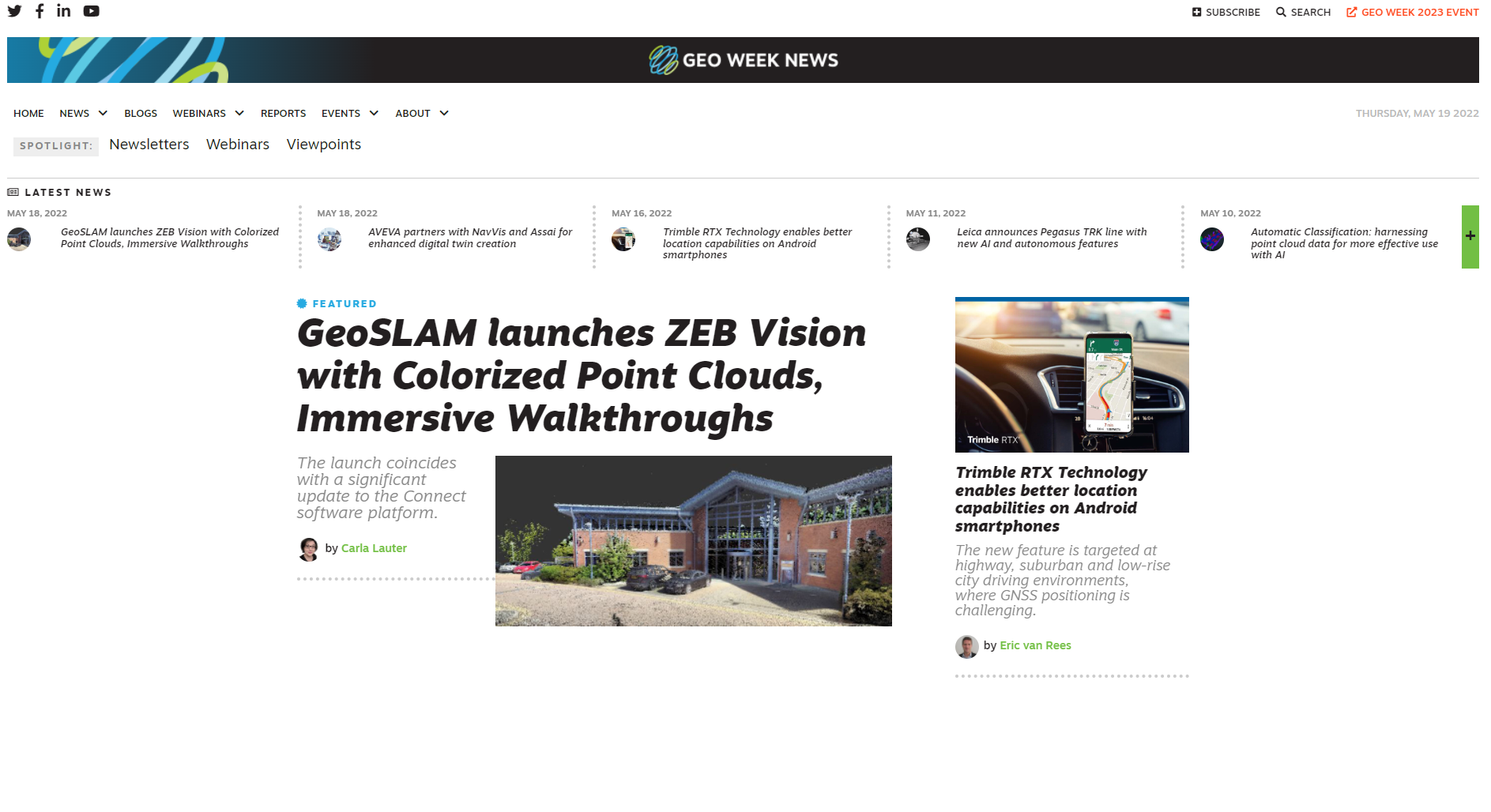 GeoWeek News GeoWeek News