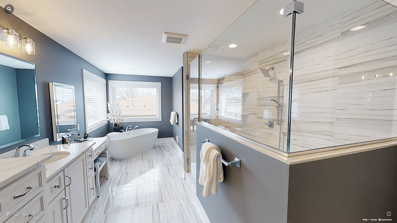digital twin for Real estate blur brush